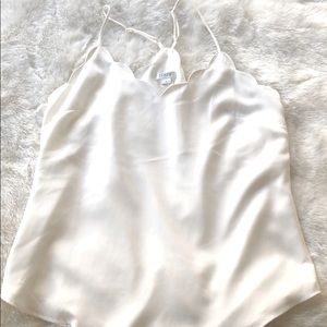 JCrew scallop cami XS